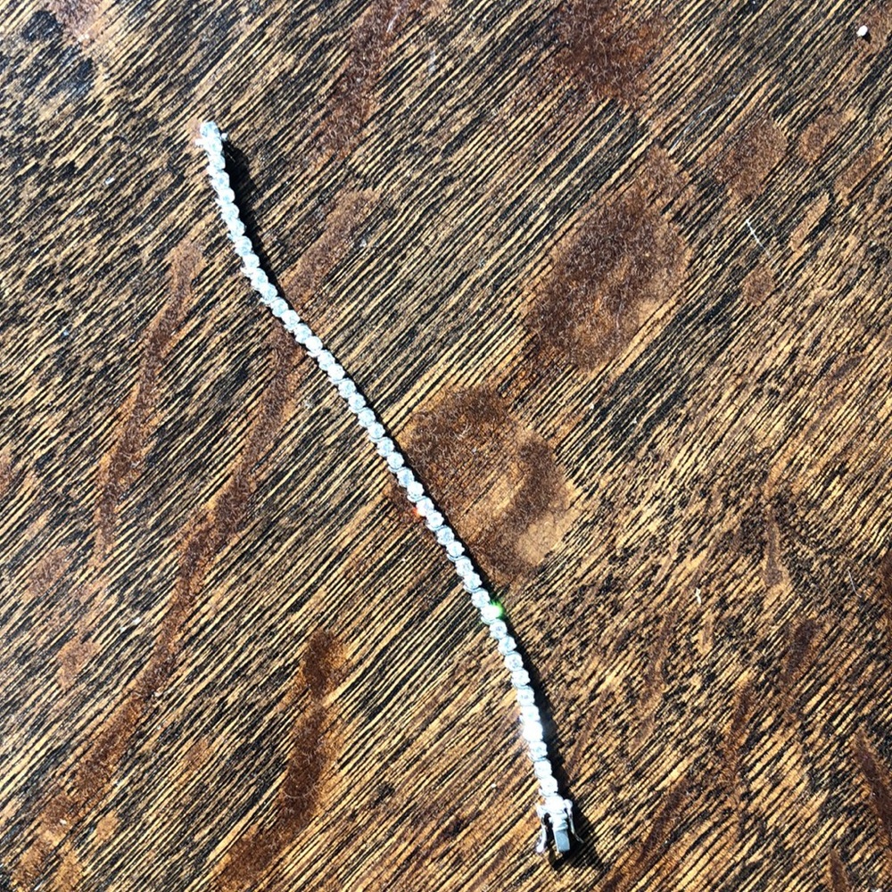 Sterling silver tennis bracelet